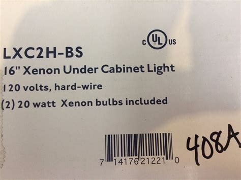 16 xenon brushed steel cabinet light yxl08-1109|American Lighting LXC2H.